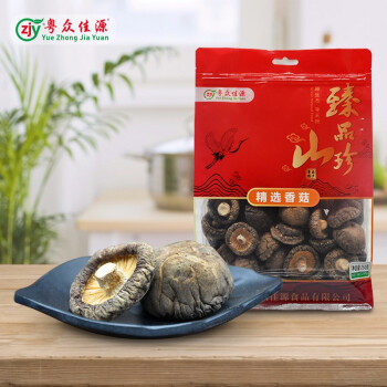 粤众佳源（zjy Yue Zhong Jia Yuan） 肉厚冬菇干货 冬菇火锅煲汤蒸鸡食材250克 250g
