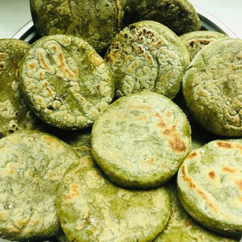 湖北省特产软萩粑软雀粑农家手工糯米制作真空软芡粑110g梅菜腊肉陷5