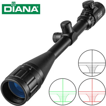 DIANA 6-24X50 AOE瞄准器金属丝船型分化高清高抗震瞄准镜十字镜 11夹具