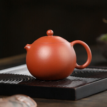 言外文创 宜兴紫砂壶手工原矿小嘴西施大红袍泡茶壶家用茶具200cc