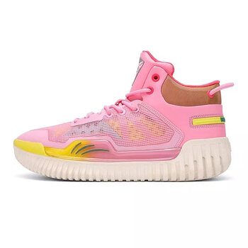 迈巴斯反伍3跑步鞋男新款实战kt8音速11球鞋秋冬透气单网运动鞋粉色