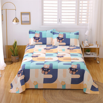 民光(minguang)上海民光全棉磨毛老式床单粗布国民棉明光印花被单传统