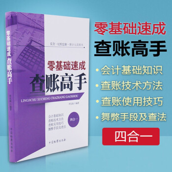 正版 零基础速成查账高手：反贪·纪检监察·审计人员用书 周先海 会计基础技术方法实用技巧资产计价