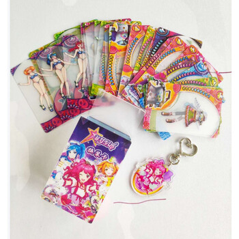 菲梦少女卡换装玩具的变身画册助理片册飞梦雪艳宁牌乔可星74张套原装