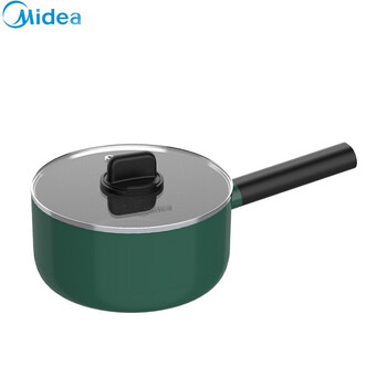 美的(midea)奶锅麦饭石色辅食锅家用一人食18cm大口径泡面煮奶锅燃磁