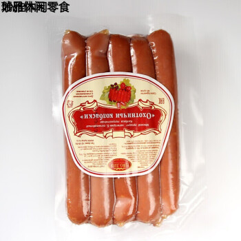 香肠无淀粉即食儿童肠热狗烤肠营养早餐新猎人手指肠400g1卢布肠380g1