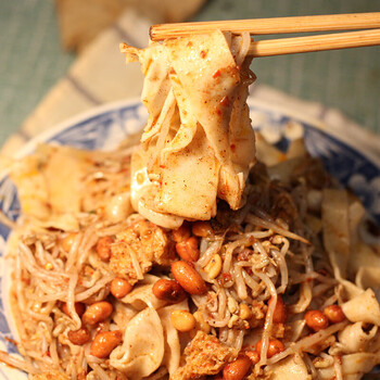 宿州面皮齐家擀面皮虚线酱品厂凉皮萧县淮北宿迁特产 肉酱烫面x6份