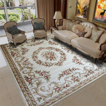 东升欧式法式古典客厅沙发茶几地毯加厚高密不掉毛不起球易打理 N-4512IV 1.6X2.3米 客厅卧室地毯