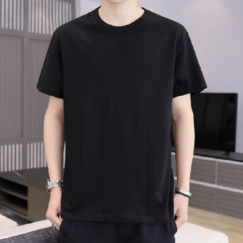 品诗歌人新款短袖男纯棉t恤男士衣服男夏季圆领t恤衫男生运动休闲汗衫