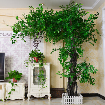 咏乔 假树仿真树室内装饰仿真大树室内装饰大型假树仿真榕树装饰酒店