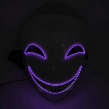 蛭子面具定制 可爱微笑面具搞怪恐怖化妆舞会派对道具抖音快手发光