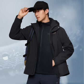 诺诗兰northland冲锋衣男士23新款秋冬三合一防风防水透气加绒徒步