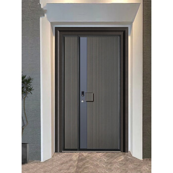 铸铝门 铸铝双开别墅大门进入户子母门铝合金农村家用四开自建房单门