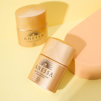 安耐晒安热沙小样水能户外乳日本资生堂小金瓶身霜12ml