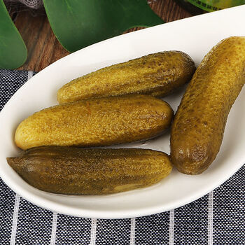 酸黄瓜罐头330g腌乳黄瓜东北特产 俄式酸黄瓜330克*3瓶