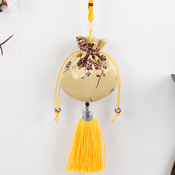 京选优品小白发福袋香囊空袋子随身荷包袋古风抽绳流苏福袋驱蚊薰衣草