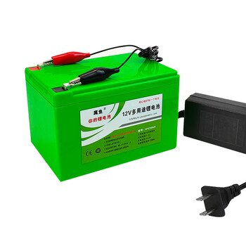 属鱼品牌电动喷雾器充电锂电池12v大容量打药机蓄电瓶 16安【图片