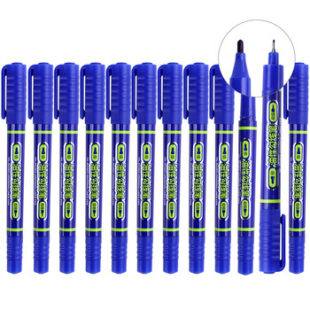 baokemp2915粗细双头多用油性勾线笔记号笔会议笔签字笔马克蓝色