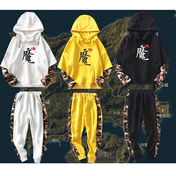 绝地求生黑色伏地魔衣服和平精英套装男连帽卫衣学生吃鸡 伏地魔白色