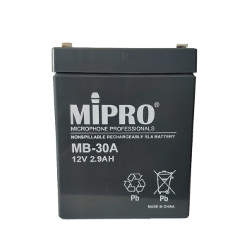MIPRO MB-30A电池 12V 2.9AH MA101U/MA705扩音器专用电池