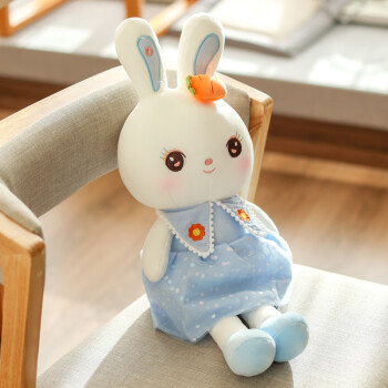 迪士尼可爱小兔子布娃娃女孩子六一儿童节生日礼物睡觉玩偶毛绒玩蓝色