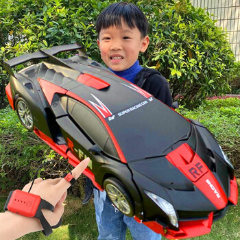 电动玩具车遥控擎天柱手势感应变形玩具金刚擎天柱机器人充电动儿童