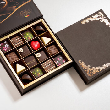 禾澹比利时夹心巧克力礼盒装手工黑巧生日礼物情人节男女友 手工夹心