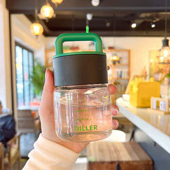 特百惠(tupperware)高颜值水杯女便携玻璃杯耐热小巧迷你杯子少女可爱