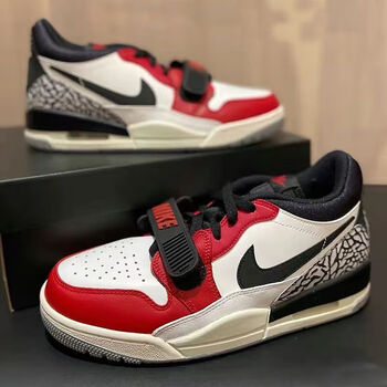 linikerbaj312低帮粉白复古篮球鞋三合一百搭透气休闲鞋ins气垫运动鞋