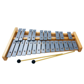 奥尔夫天地早教启智玩具 25音铝板琴 儿童打击乐器玩具木琴上课用敲琴送简谱