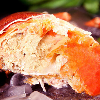 满黄面包蟹黄金蟹梭子蟹海蟹母海鲜水产600800g螃蟹即食