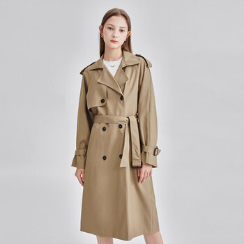 2023春季新款风衣女装外套小个子中长款英伦春秋流行气质休闲大衣