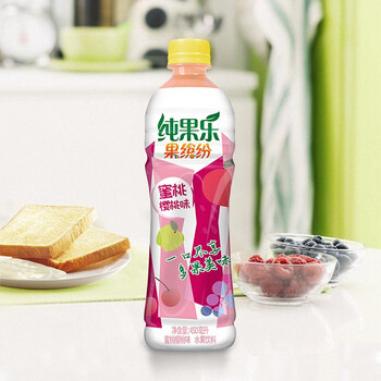 百事可乐纯果乐果缤纷饮品果汁饮料蜜桃樱桃450ml*6瓶/15瓶夏日饮品 6