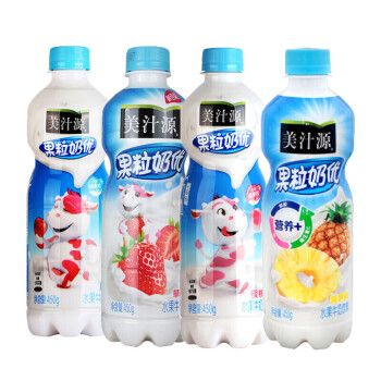 優牧(coca-cola) 美汁源果粒奶優乳酸飲料蛋白植物飲料450ml*15瓶早餐