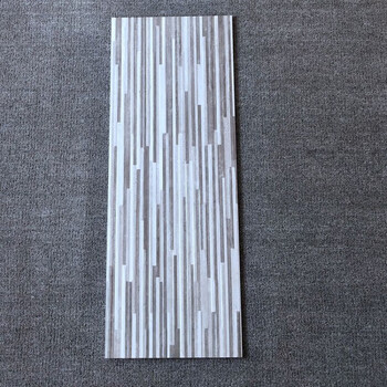 盾掌柜(dun zhang gui)广东佛山瓷砖300x800 黑白灰凹凸条纹瓷砖仿古