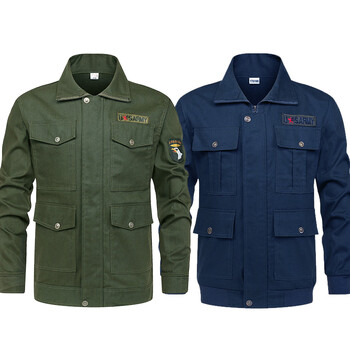 工地工作服冬季男单上衣纯棉长袖外套电焊耐磨防烫工装定制款 680