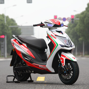 jiesheng电动车三阳四代目电动摩托车油改电摩高速大功率电机锂电池