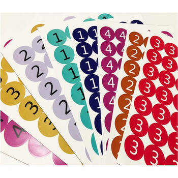 防水数字贴纸号码牌编号贴序号贴桌贴不干胶楼层贴尺码贴标签贴1厘米