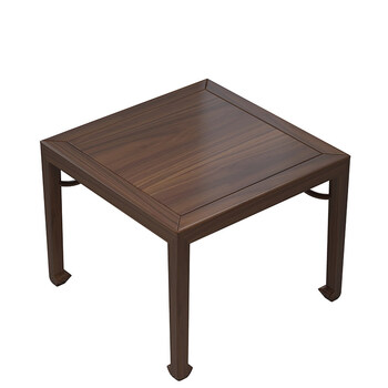 新新中式实木方桌餐桌椅组合老榆木八仙桌棋牌四方茶