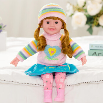 儿童会说话的娃娃智能对话唱歌小公主布洋娃娃仿真全软胶女孩玩具 196