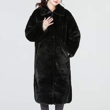 耐克（NIKE） 外套女冬季新款运动休闲羊羔绒大LOGO保暖厚夹克潮 DQ6839-010/人造皮草/黑色 XS 150/76A