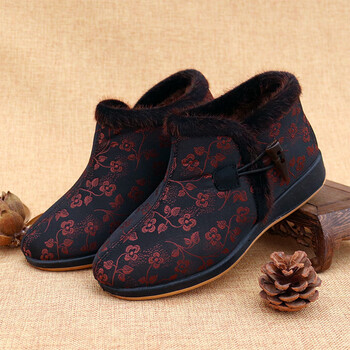 晴裴小脚老太太鞋三寸金莲老年人裹脚老太太老北京布鞋女冬季保暖防滑