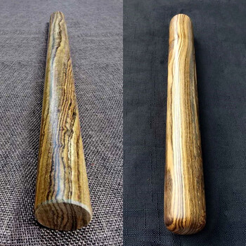 墨西哥黄金檀木棒黄花梨手把件盘玩二棒子随身把玩棍圆棍圆料圆棍 60