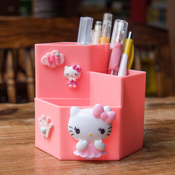 然修ranxiu卡通笔筒可爱少女心创意时尚in风儿童学生文具收纳盒桌面多