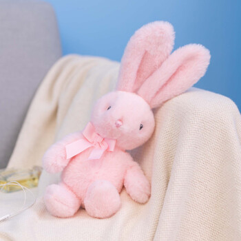 小米石i高品质儿童小兔子毛绒玩偶娃娃软萌粉色少女心安抚陪睡礼物女