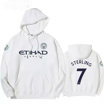 森度南曼城球衣2020新款足球卫衣服德布劳内17号长袖连帽长袖定制男