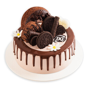 dq 巧克力布朗尼冰淇淋蛋糕