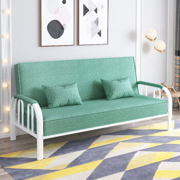 多功能折叠沙发床两用房简易双人三人客厅沙发小户型懒人沙发绿色可