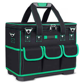 汶纳几多功能工具包电工专用帆布加厚木工工具袋大号维修收纳包wj20寸