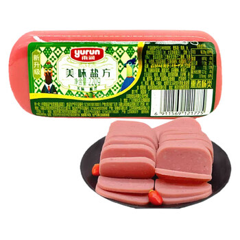 雨润美味盐方220g 午餐肉火腿 早餐火腿片